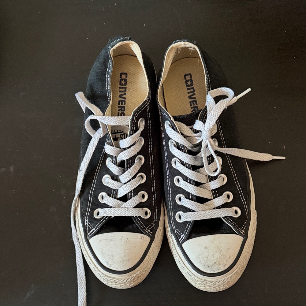 Converse women’s  Black and White Sneakers